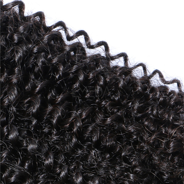 Kinky curl full cuticle first remi hair LJ211